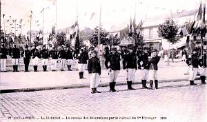 SIDI-BEL-ABBES - LEGION - REMISE DE DECORATIONS - 14 JUILLET 1914